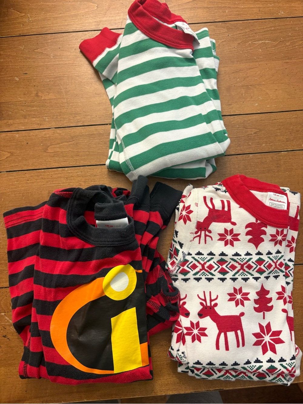 Bundle of 3 Hanna Andersson pajamas size 8